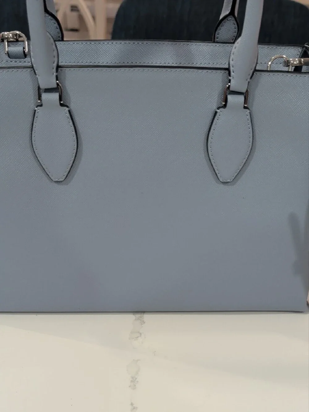 Kate Spade RAE Medium Satchel in Muted Blue  with Removable Crossbody Strap